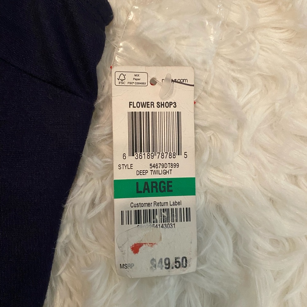NWT Navy blue crop top - Picture 3 of 4